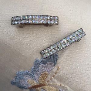 Set of 2 Rhinestone Barrettes